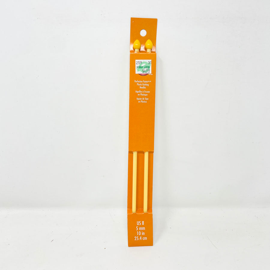 Boye Plastic Knitting Needles 10"-Size 8/5mm