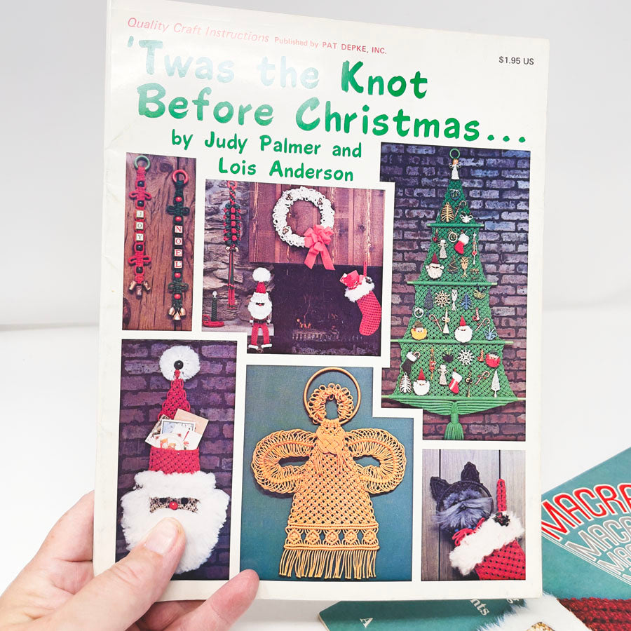 Two Vintage Christmas Macrame Booklets