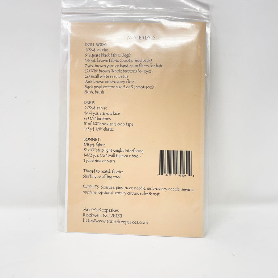 Annie's Keepsakes Anna Cloth Doll Pattern