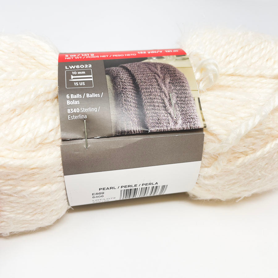 Red Heart Hygge Yarn - Pearl