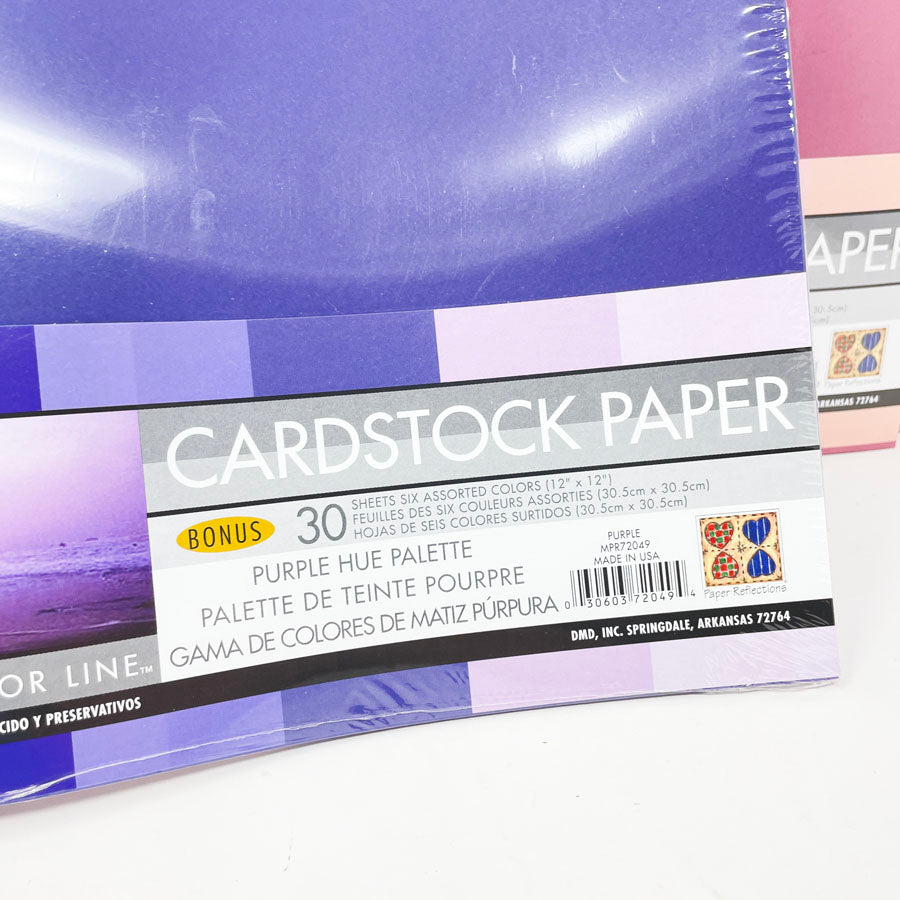 Paper Reflections 12x12 Cardstock Paper Pack - Pick a Color