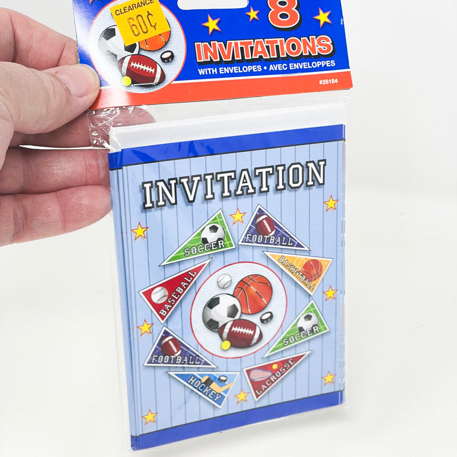 Sports Party Invitations