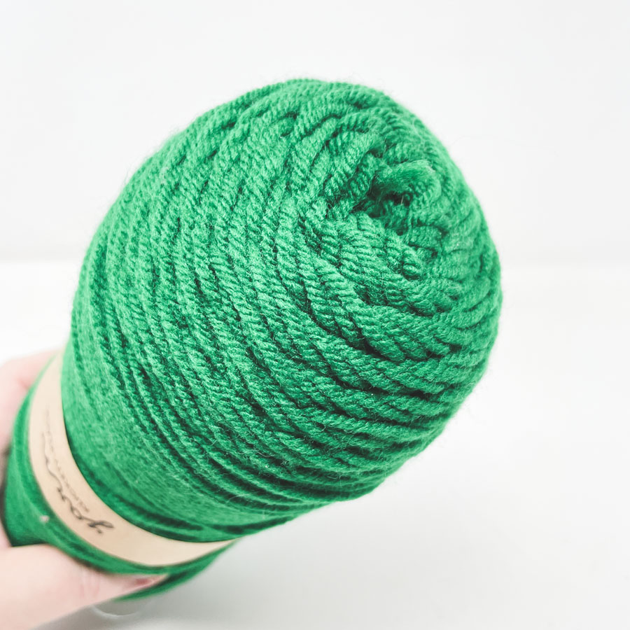 Green & Blue Acrylic Yarn Skein Remnants