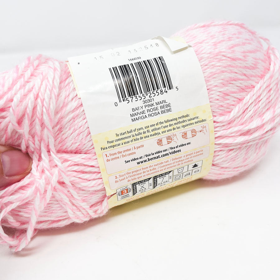 Bernat Softee Baby Yarn Pink Heather