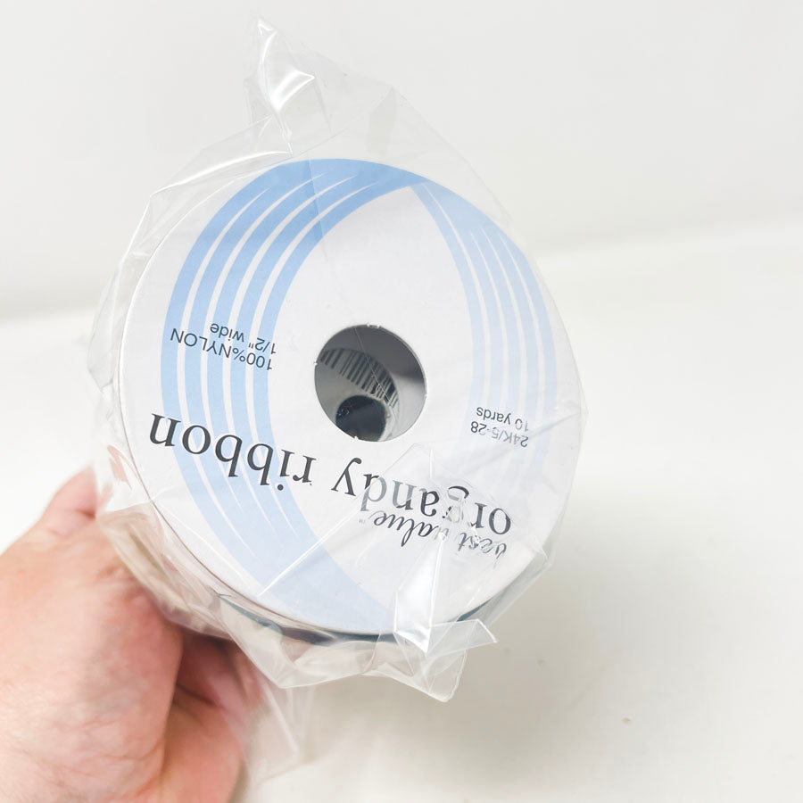 White & Metallics Ribbon Bundle (7)