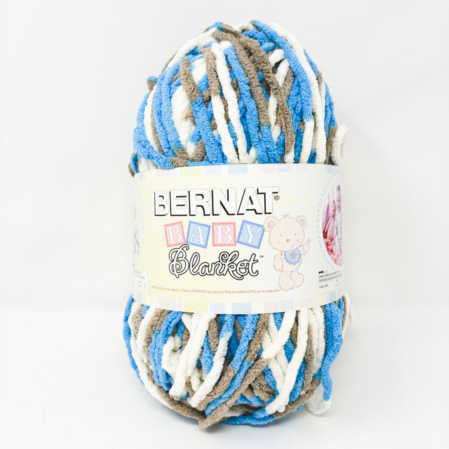 Bernat Baby Blanket Chenille Yarn - Little Royales