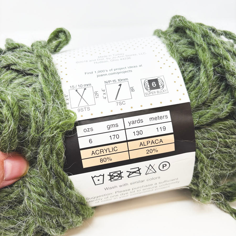 Buttercream Alpaca Solid Yarn - Green