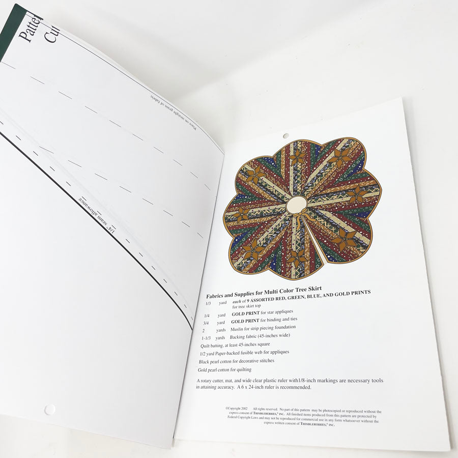 Star Dance Tree Skirt Pattern by Thimbleberries