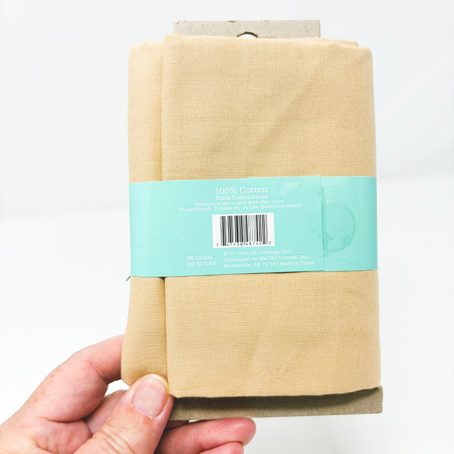 1 yd Tan Waverly Cotton Fabric