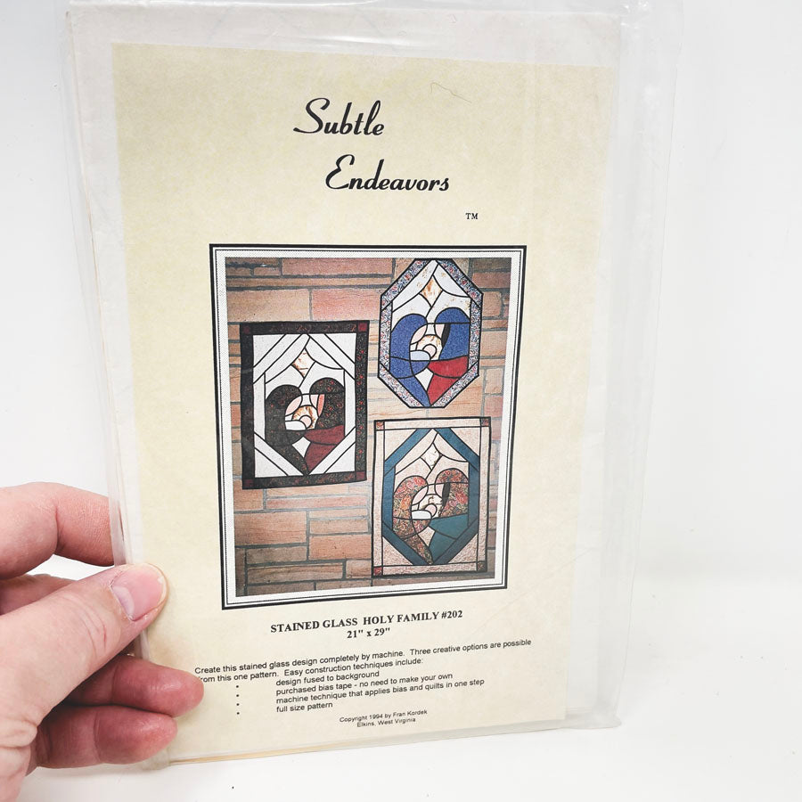 Subtle Endeavors Stained Glass Quilt Patterns - Pick a Design