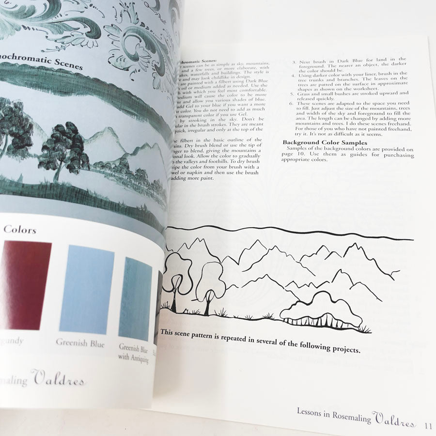 "Lessons in Rosemaling - Valdres" by Lois Mueller