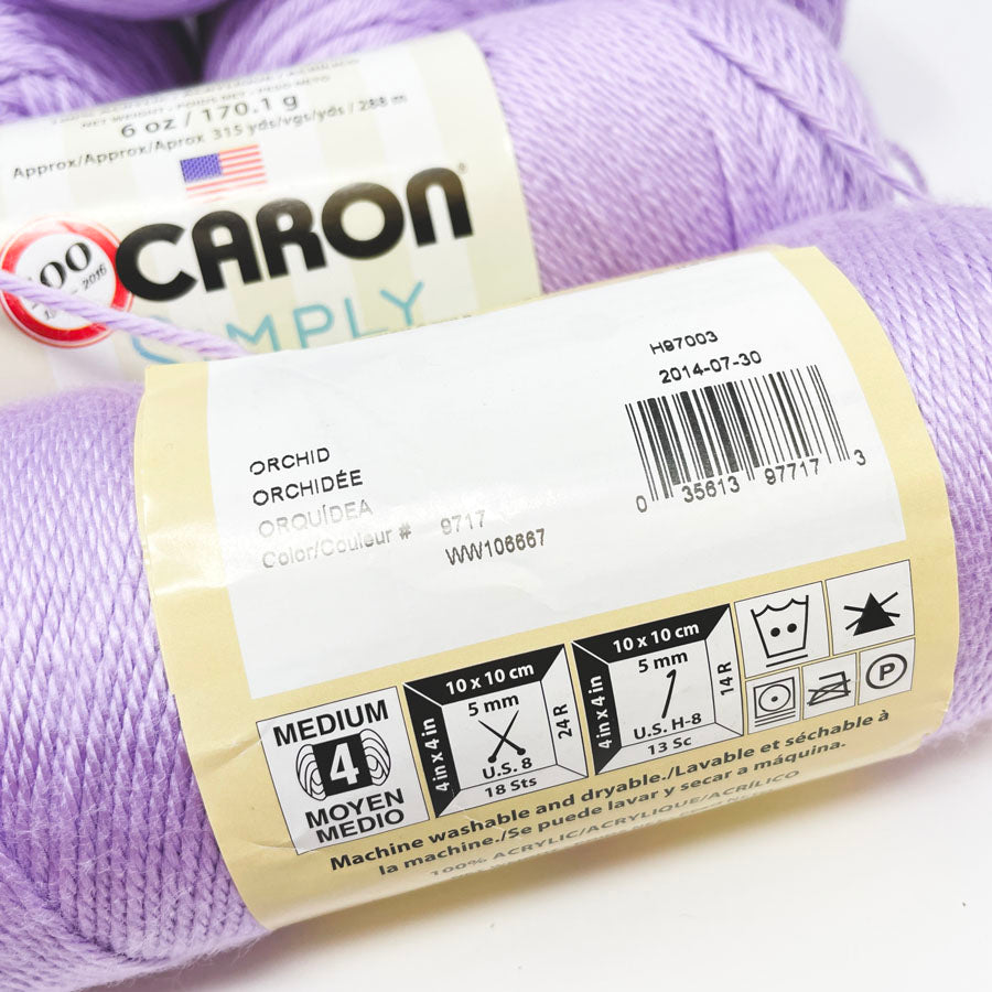 Caron Simply Soft Yarn - Orchid (1)
