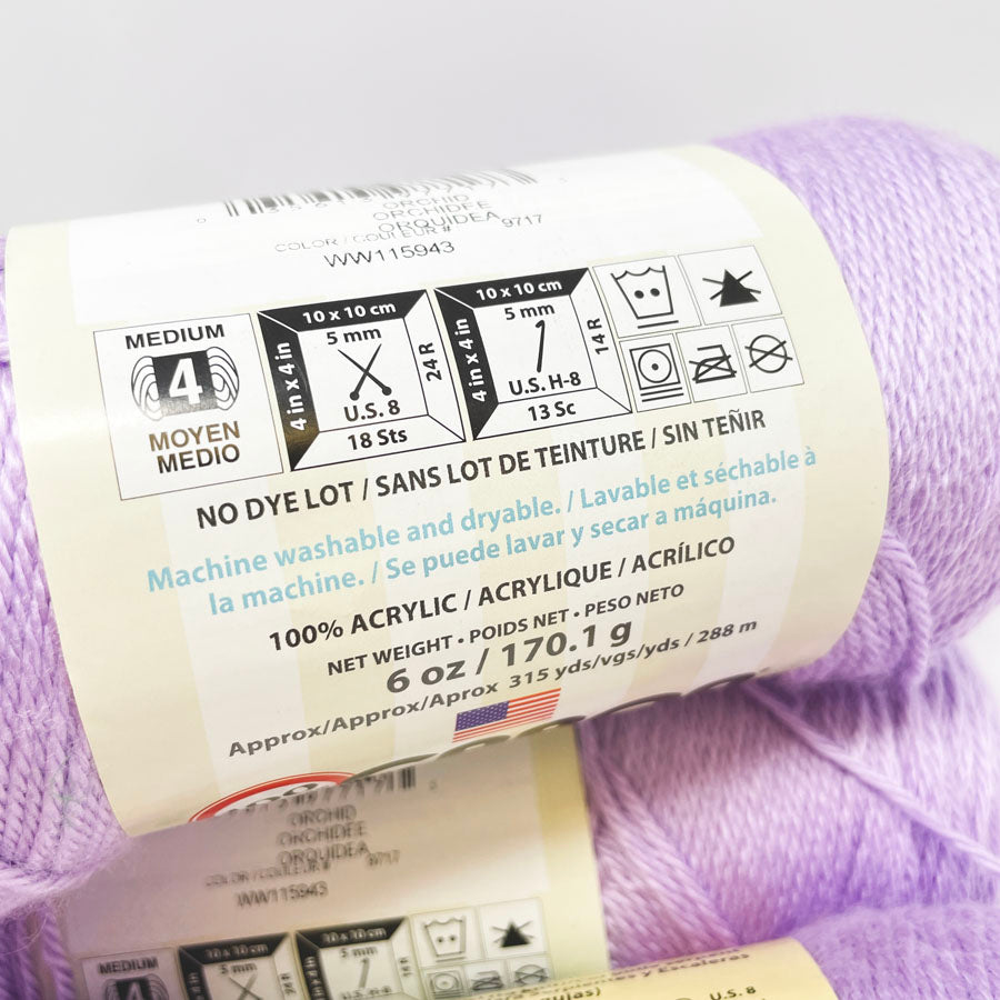 Caron Simply Soft Yarn - Orchid (1)