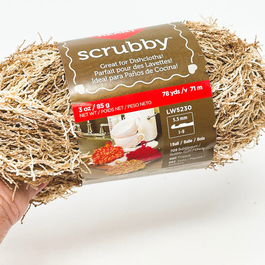Red Heart Scrubby Yarn