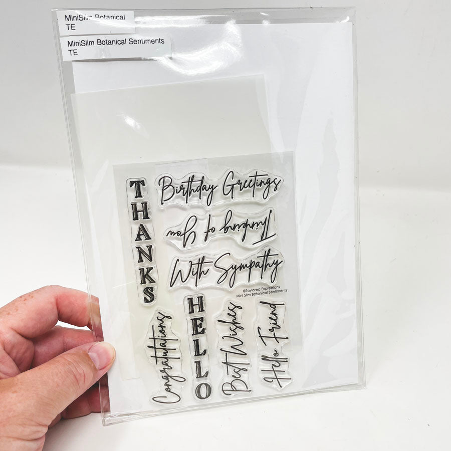 Mini Slim Botanical Set - Cling Stamp by Taylored Expressions