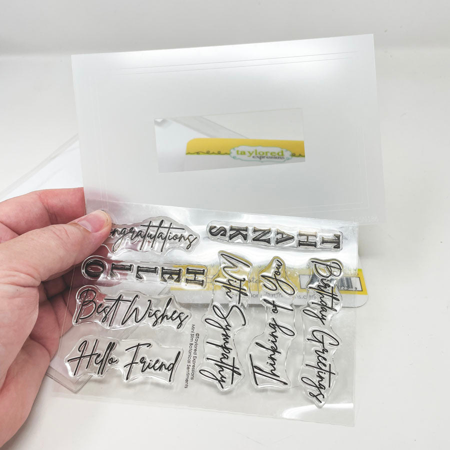 Mini Slim Botanical Set - Cling Stamp by Taylored Expressions