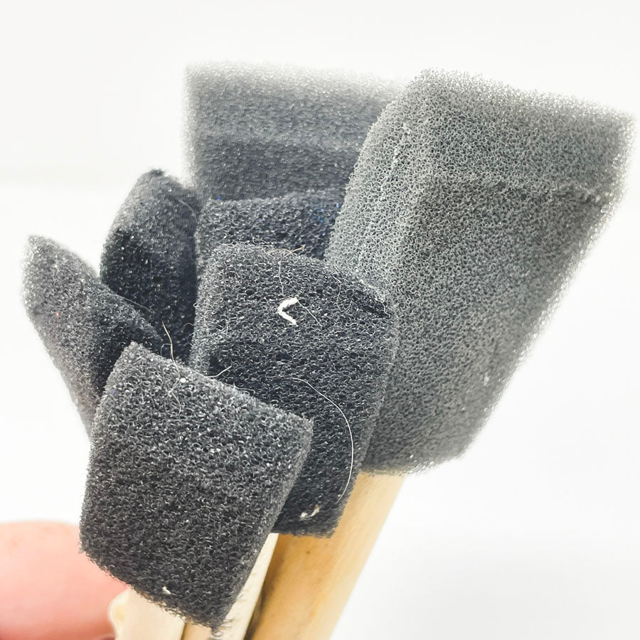 Pack of 7 Foam Brushes (2 sizes)