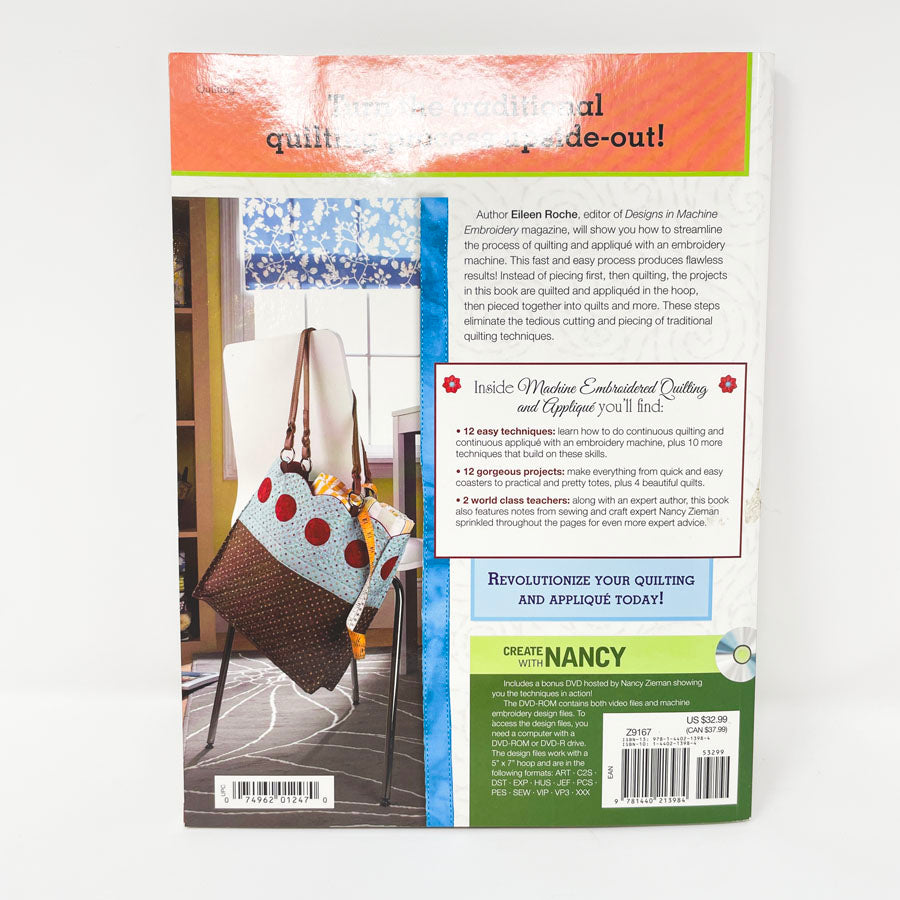 Machine Embroidery Quilting and Applique Book by Eileen Roche