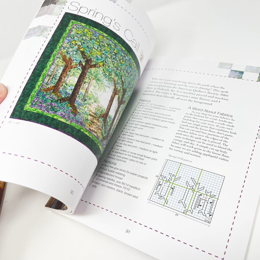 Watercolor Landscape Quilts Book by Cathy Geier