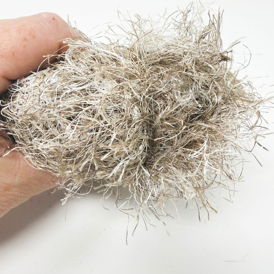 Rave Silver Eyelash Yarn