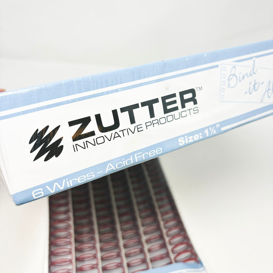 Zutter Red Metal Binding Coils - Pick a Size