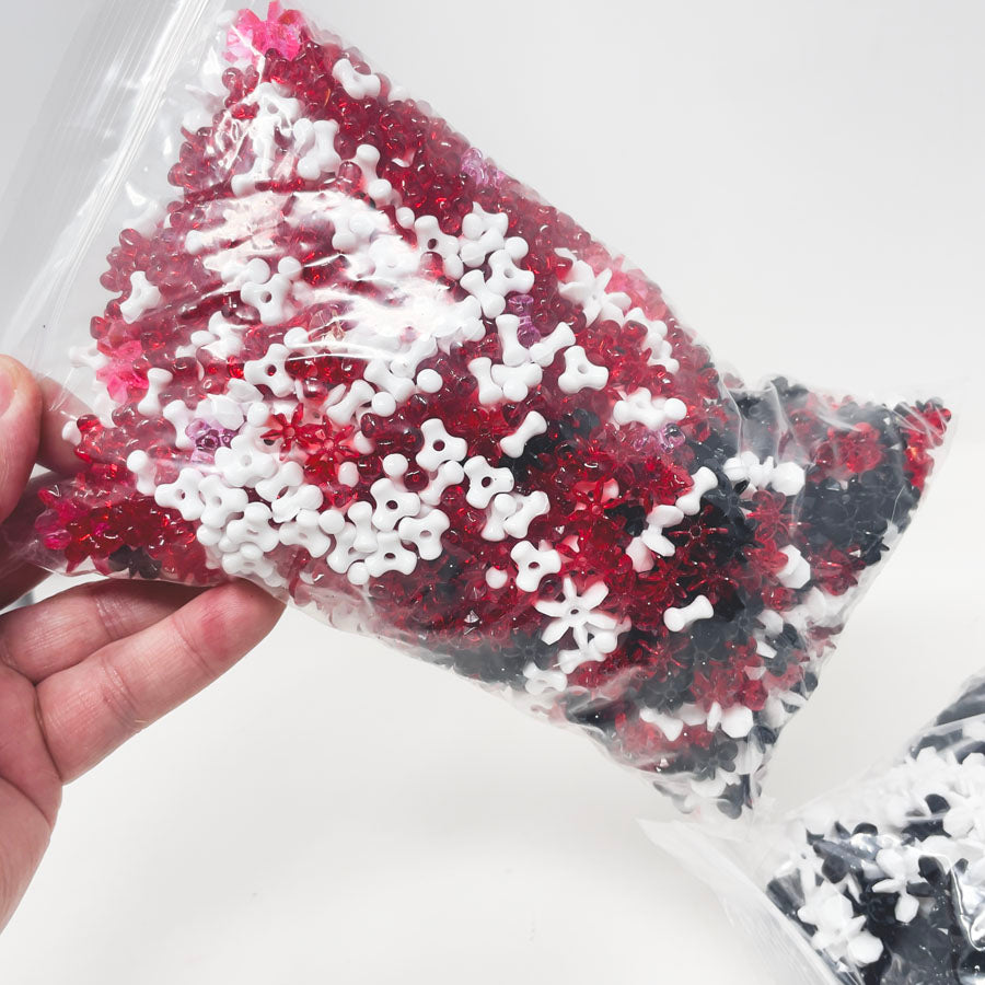 B&W Plastic Star and Tri Bead Bundles