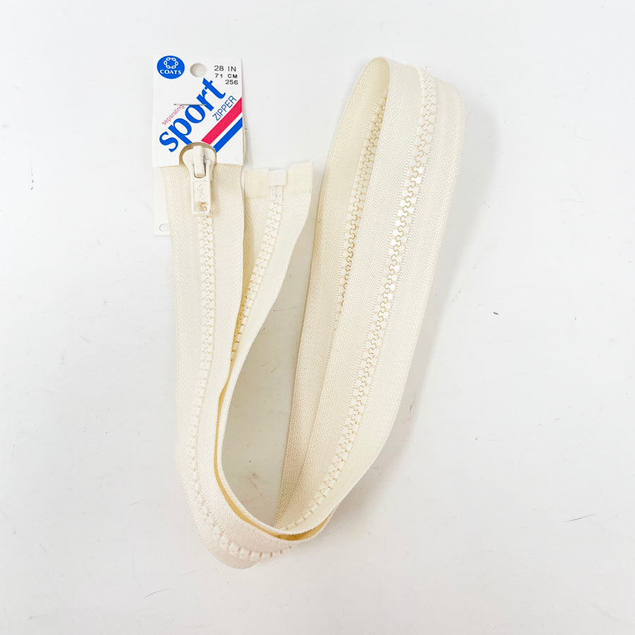 Coats Sport Zipper - Cream