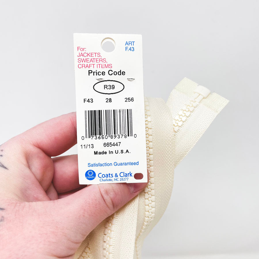 Coats Sport Zipper - Cream