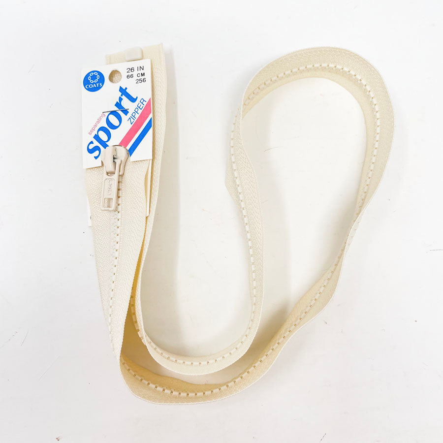 Coats Sport Zipper - Cream