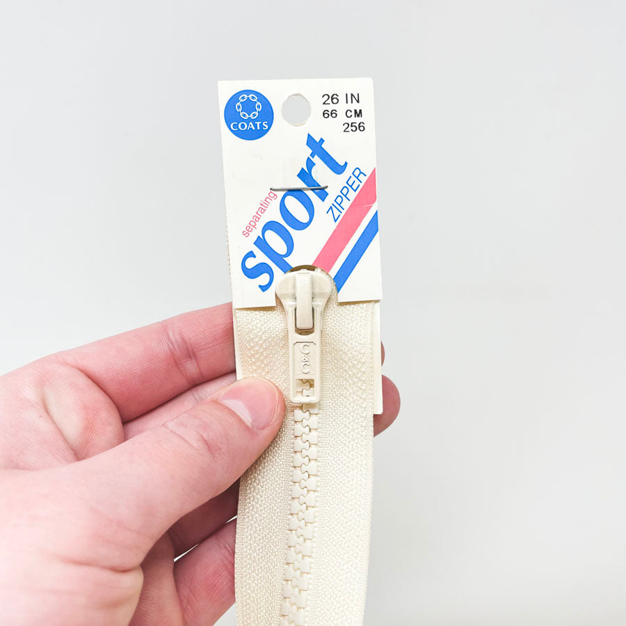 Coats Sport Zipper - Cream