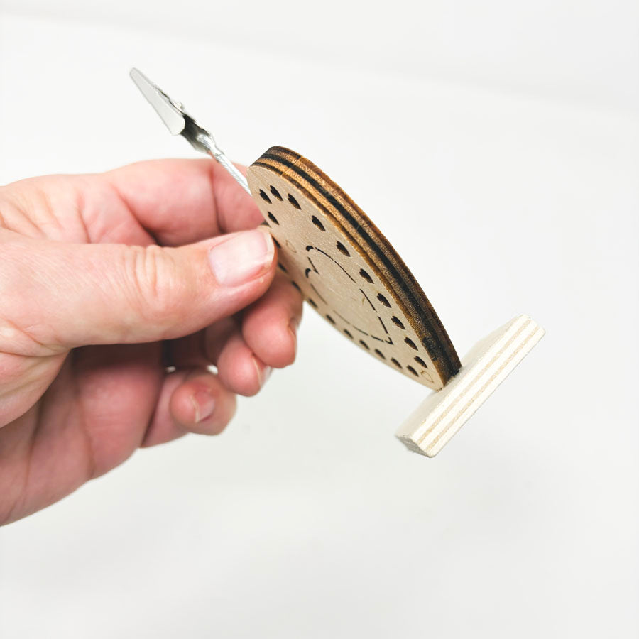 Unfinished Wooden Heart Photo Holder