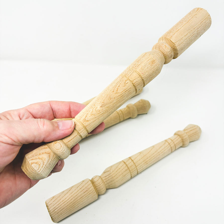 Furniture Leg- Unfinished Wood 11 3/4" tall