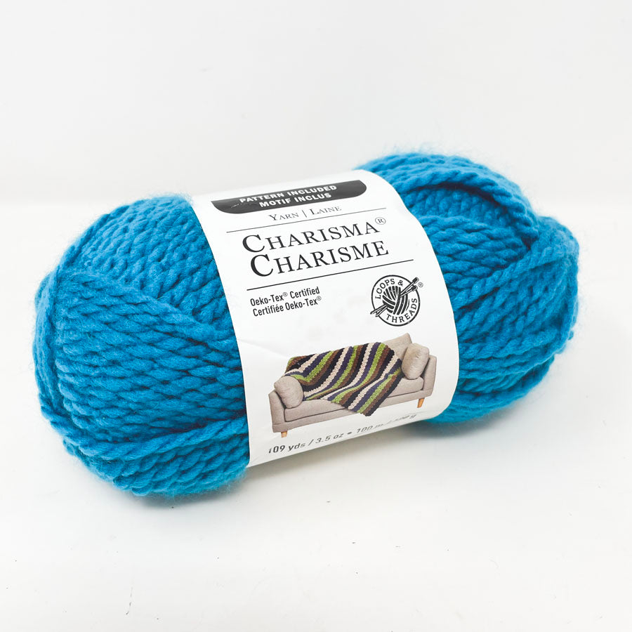 Loops & Thread Charisma Acrylic Yarn - Electric Blue