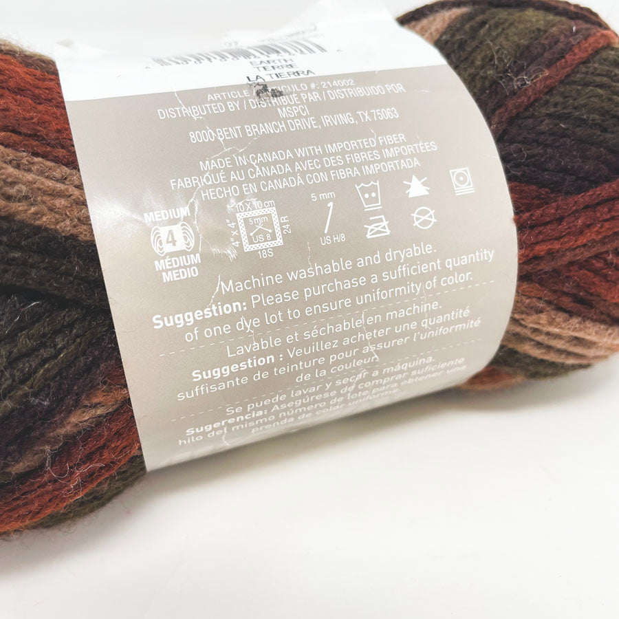 Loops & Thread Impeccable Acrylic Yarn - Earth