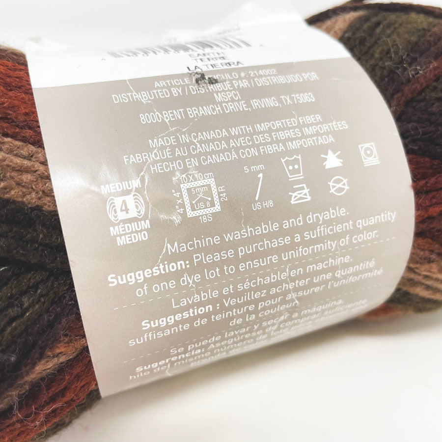 Loops & Thread Impeccable Acrylic Yarn - Earth