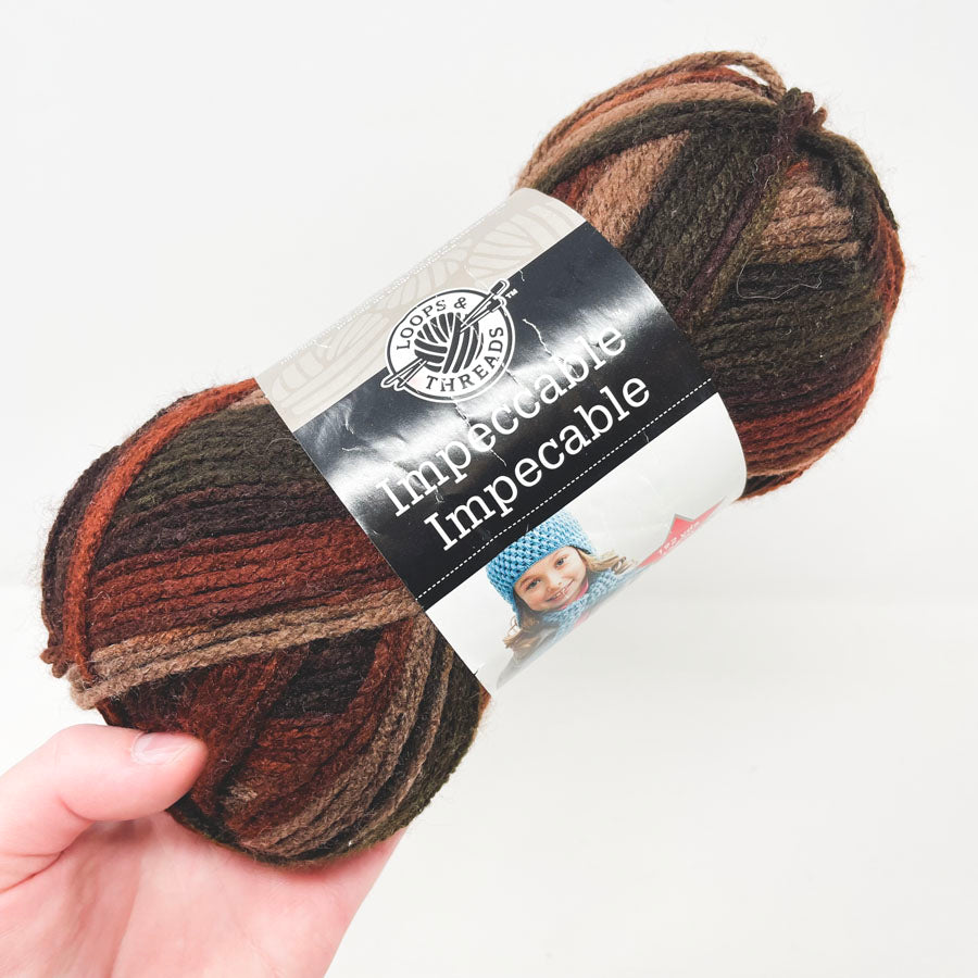 Loops & Thread Impeccable Acrylic Yarn - Earth