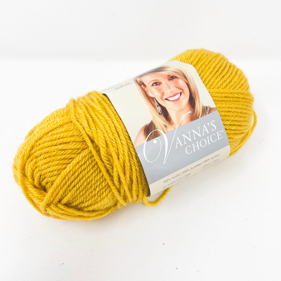 Lion Brand Vanna's Choice Acrylic Yarn - Mustard