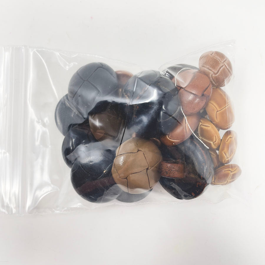 Imitation Stitched Leather Button Bundle