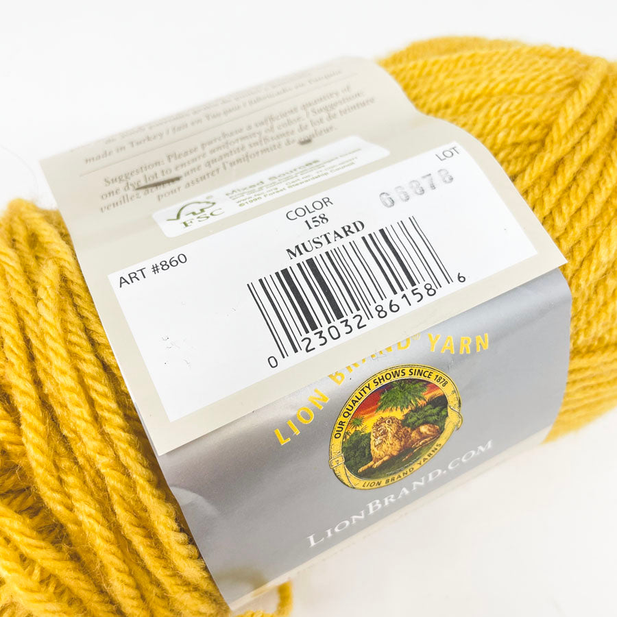 Lion Brand Vanna's Choice Acrylic Yarn - Mustard