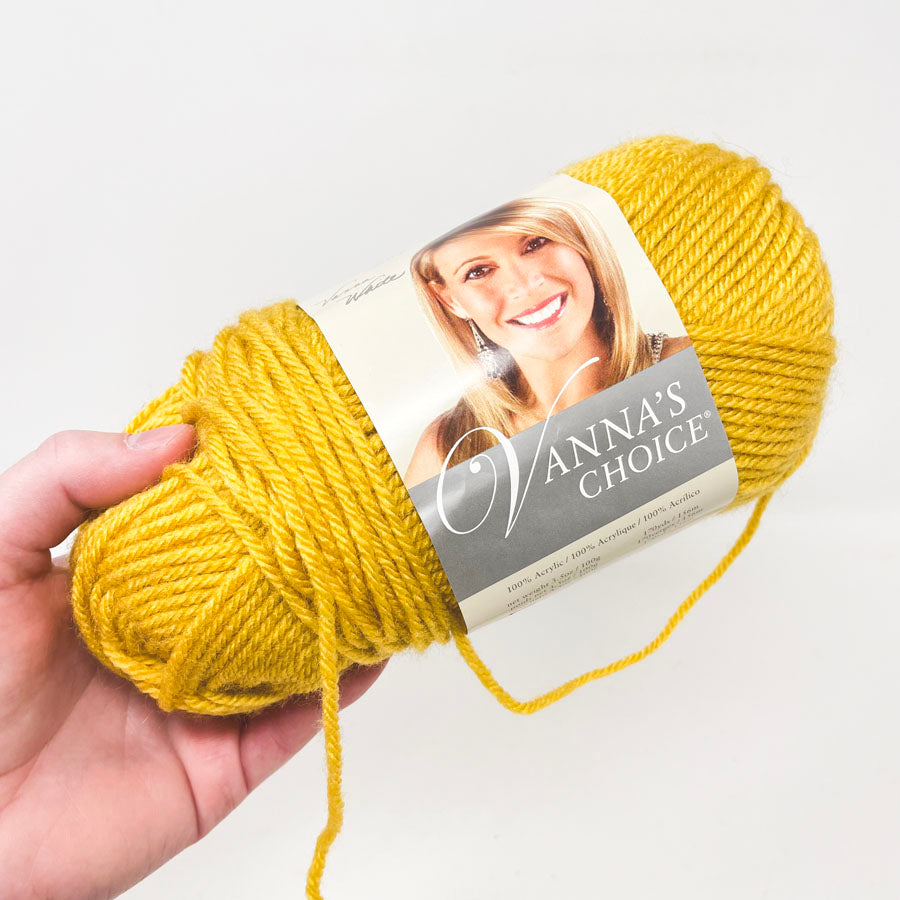 Lion Brand Vanna's Choice Acrylic Yarn - Mustard