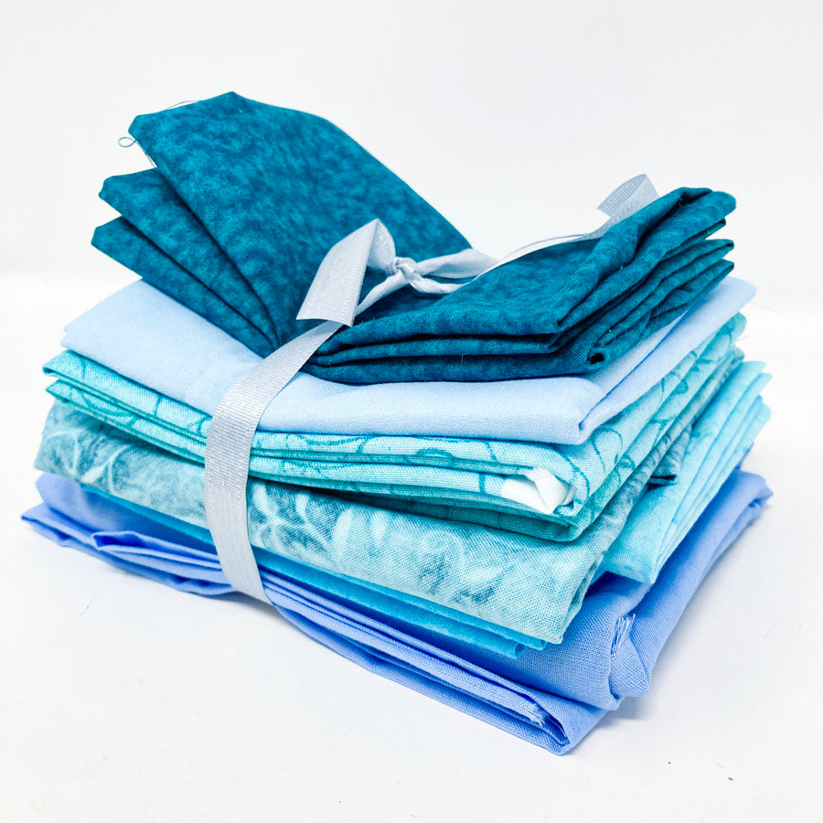 Shades of Blue Fabric Bundle