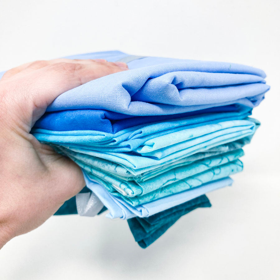 Shades of Blue Fabric Bundle