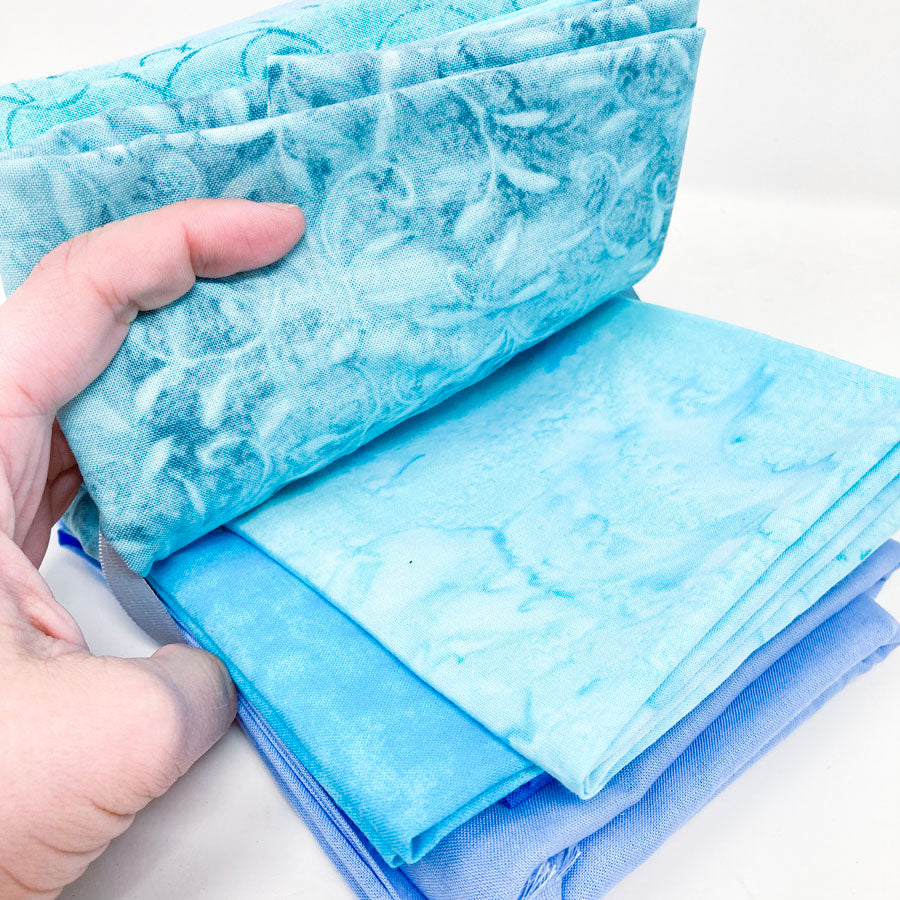 Shades of Blue Fabric Bundle