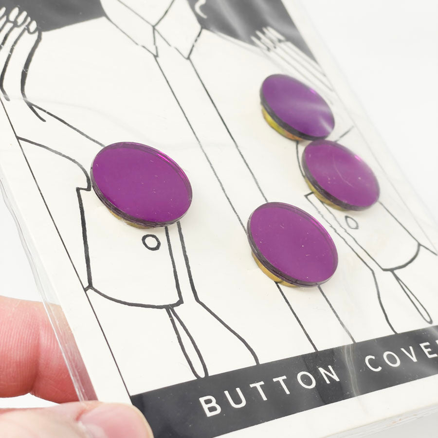 Reflective Purple Button Covers