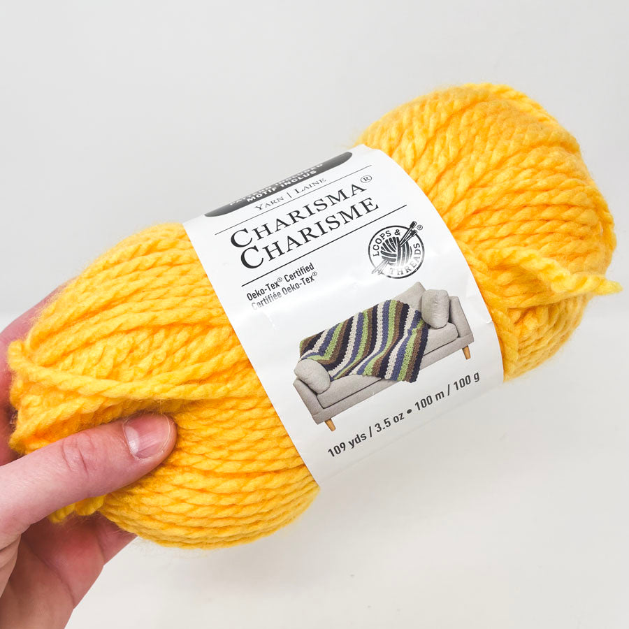 Loops & Thread Charisma Acrylic Yarn - Yellow