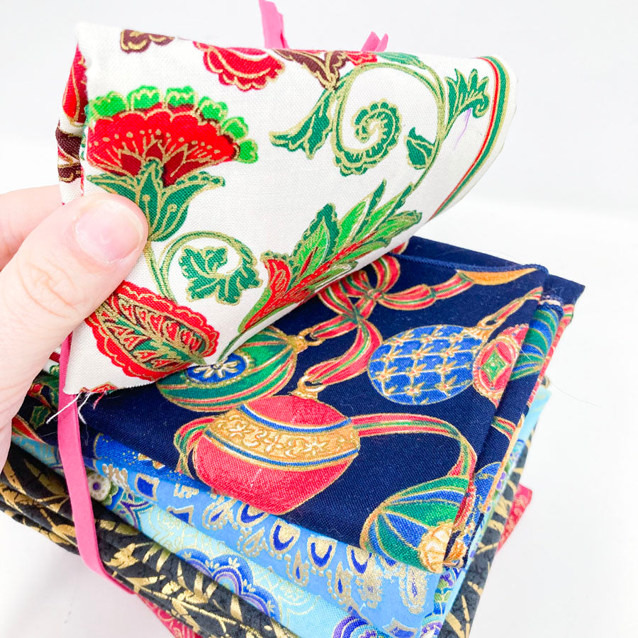 Patterns with Gold Fabric Bundle