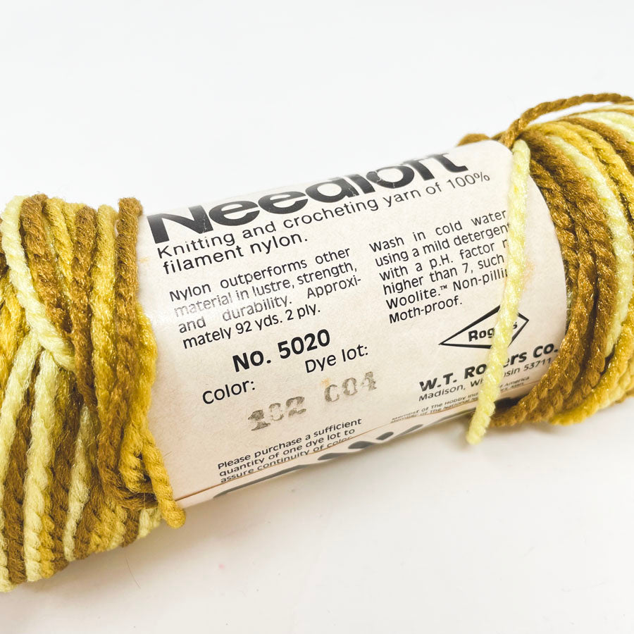 Needloft 2-Ply 100% Nylon Yarn - Yellow Variegated