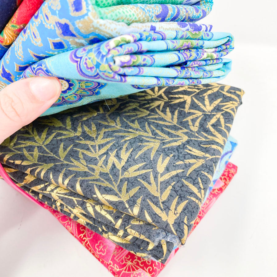 Patterns with Gold Fabric Bundle