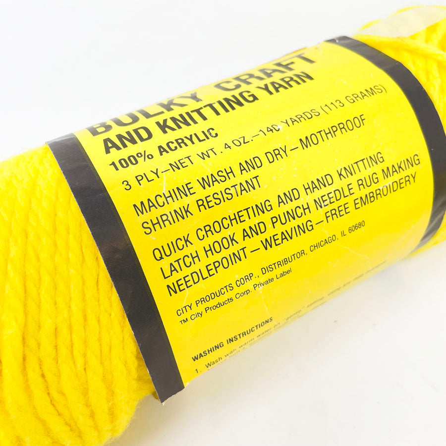 Majesty Bulky Craft and Knitting Yarn - Yellow (1)
