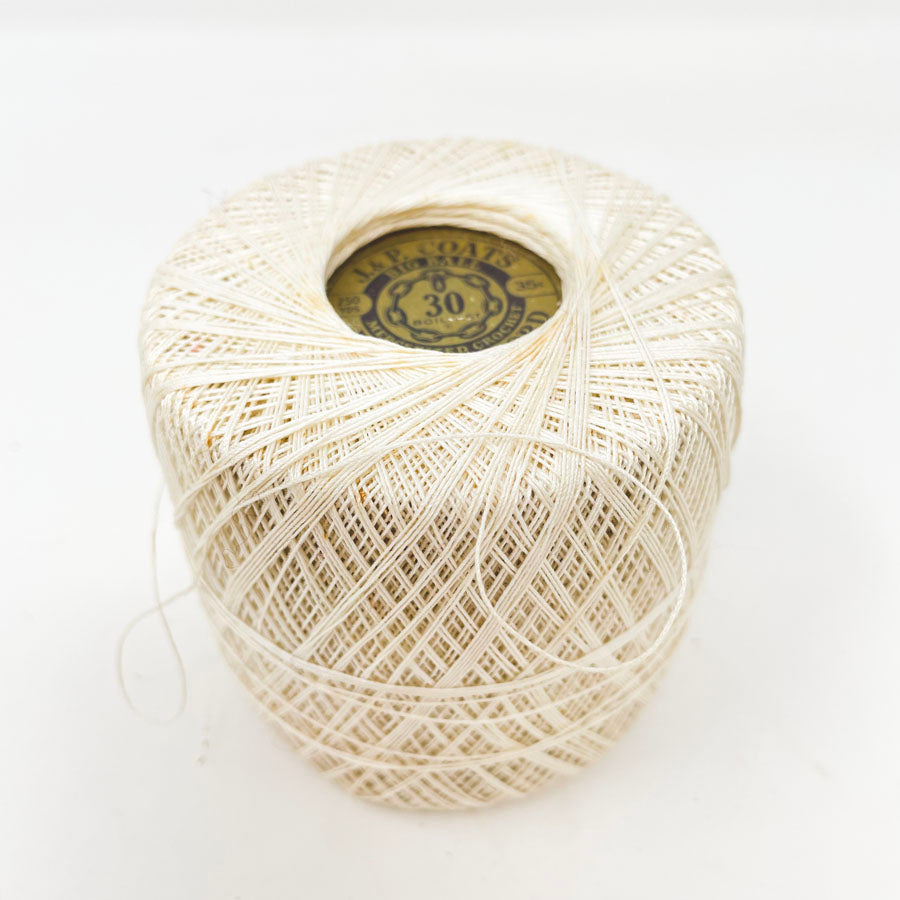 J. & P. Coats Mercerized Cotton Thread - White